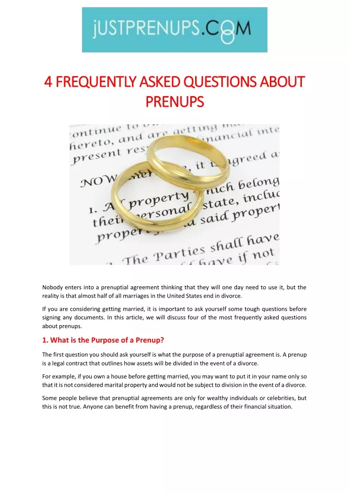 4 frequently asked questions about 4 frequently