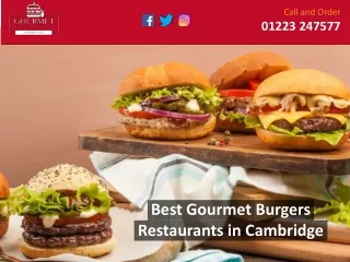 Best Gourmet Burgers Restaurants in Cambridge