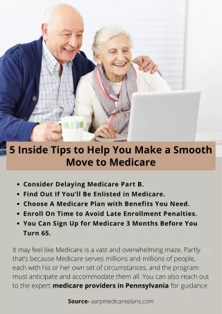 5 Inside Tips to Help You Make a Smooth Move to Medicare
