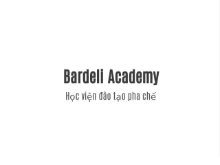 bardeli academy h c vi n o t o pha ch