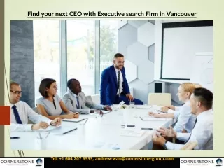 Find your next CEO with Executive search Firm in Vancouver
