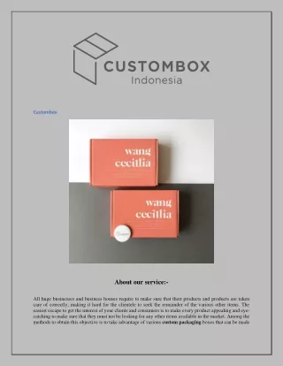 Packaging Online Store  Customboxid