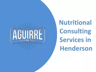nutritional consulting services in henderson