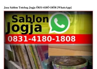 Jasa Sablon Totebag Jogja Ô8ЗI•4I8Ô•I8Ô8[WhatsApp]
