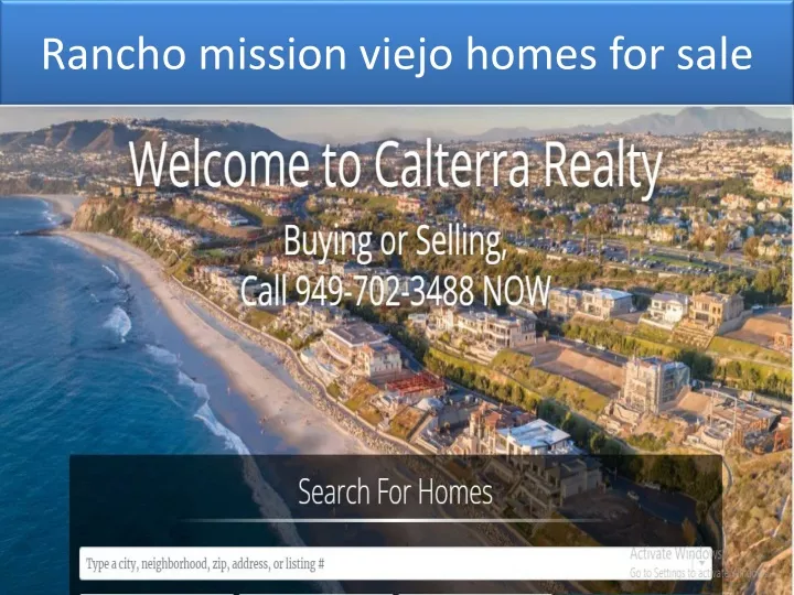 rancho mission viejo homes for sale