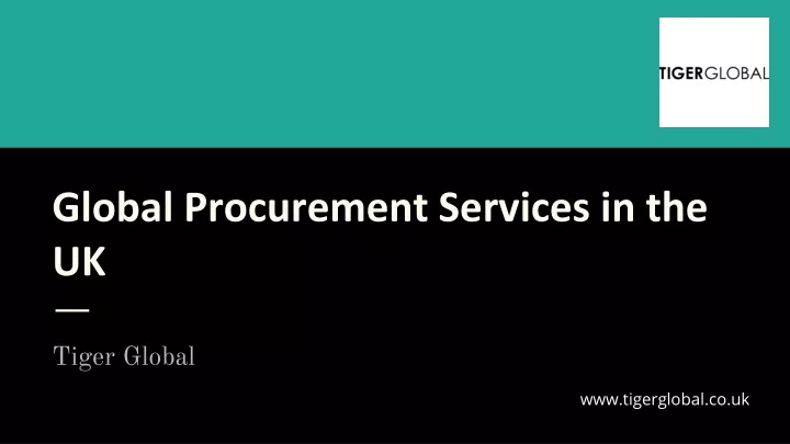 global procurement services in the uk