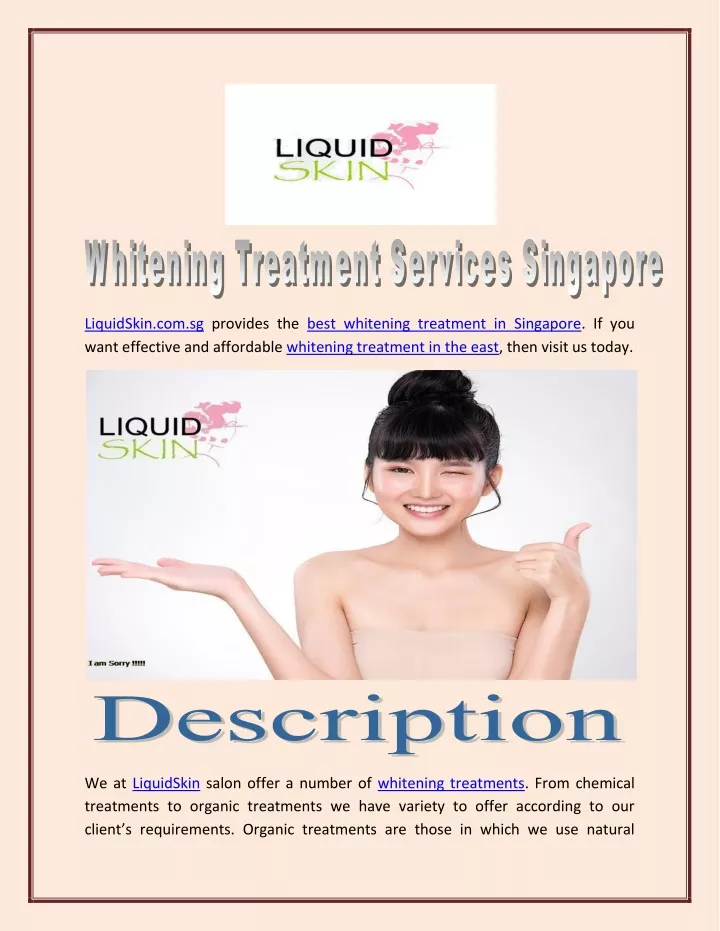 liquidskin com sg provides the best whitening