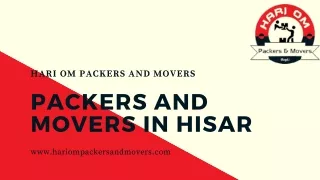 Best Movers And Packers In Hisar, Best Packers and Movers in Hisar