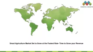 smart agriculture market set to grow