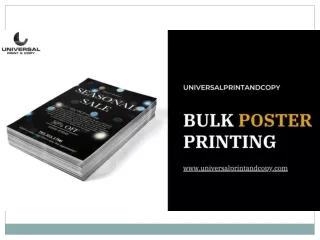 Bulk Poster Printing