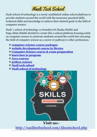 nazli school of technology is a newly established