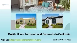 Mobile Home Removals California Mobile Homes Factory
