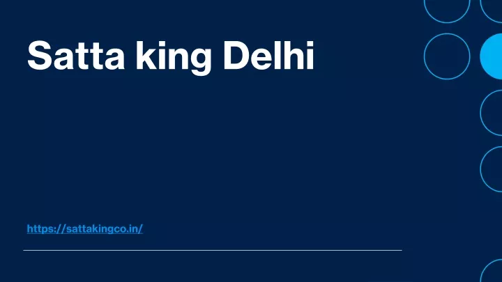 satta king delhi