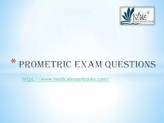 Prometric exam questions | Medical exam books