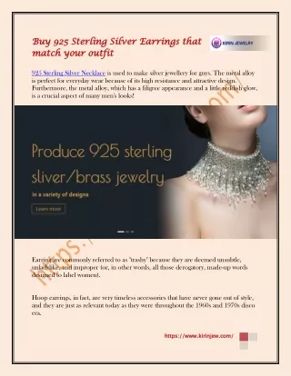 925 Sterling Silver EarRings