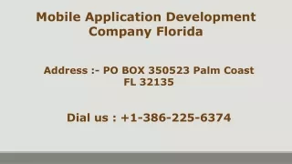 Mobile App Development Company Florida