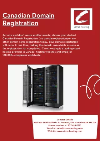 canadian domain registration