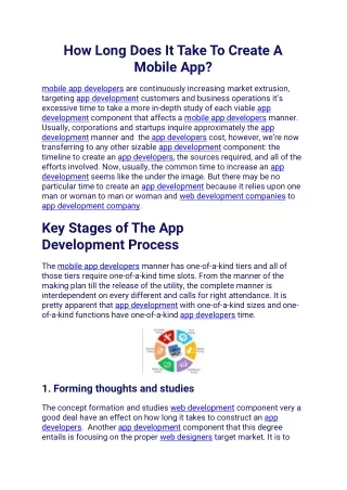 how long does it take to create a mobile app