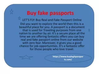 Buy fake passports
