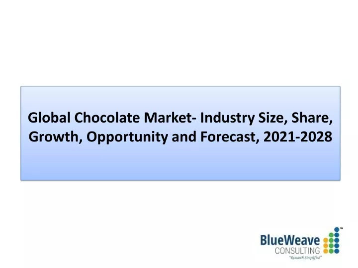 global chocolate market industry size share