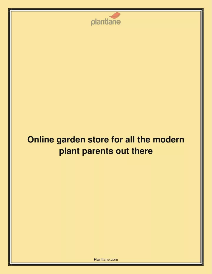 online garden store for all the modern plant