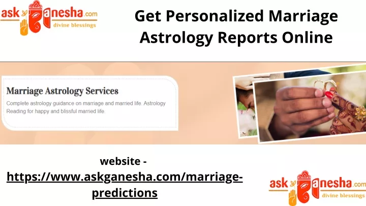 get personalized marriage astrology reports online