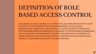 definition of role based access control