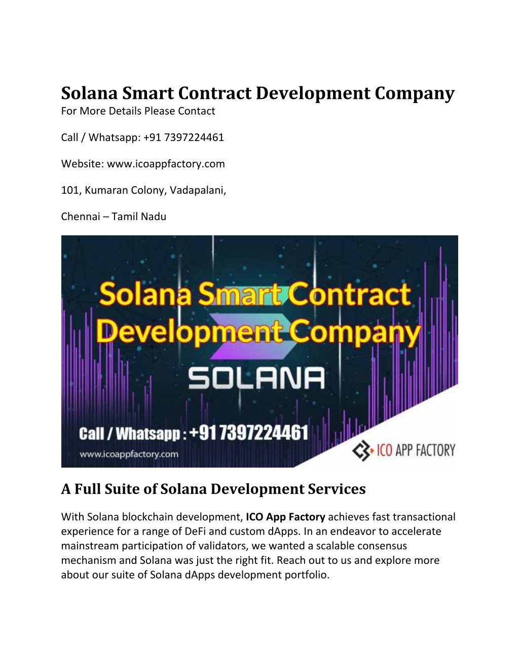 PPT - Solana Smart Contract Development Company PowerPoint Presentation ...