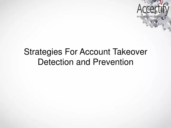 strategies for account takeover detection