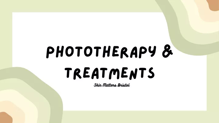 phototherapy treatments skin matters bristol