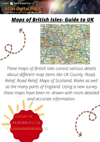 Maps of British Isles- Guide to UK