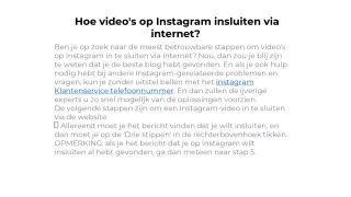 instagram telefoonnummer