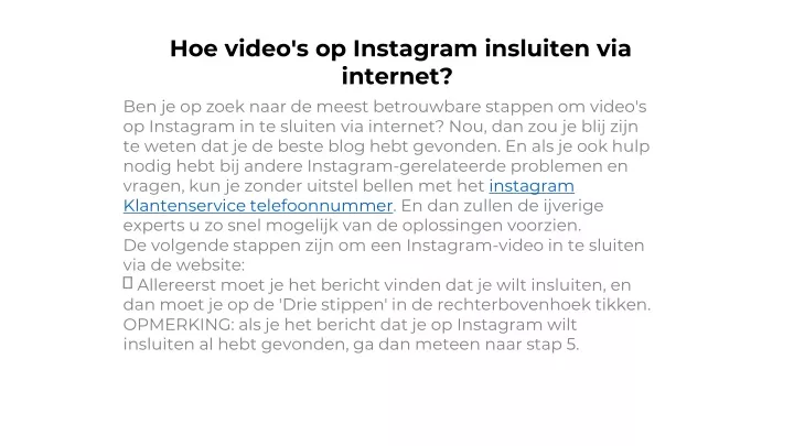 hoe video s op instagram insluiten via internet