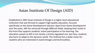 Asian Institute Of Design (AID)