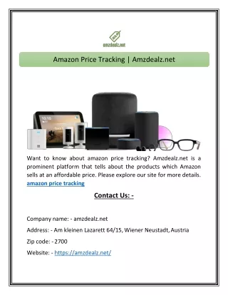 amazon price tracking amzdealz net