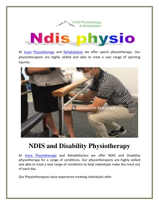 Ndis physio