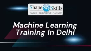 machine learning training in delhi