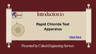 Rapid Chloride Penetration Test Apparatus