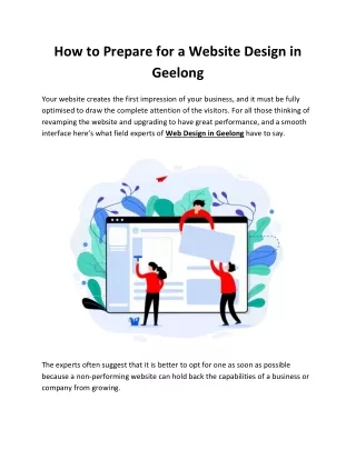 How to Prepare for a Website Design in Geelong