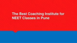 the best coaching institute for neet classes