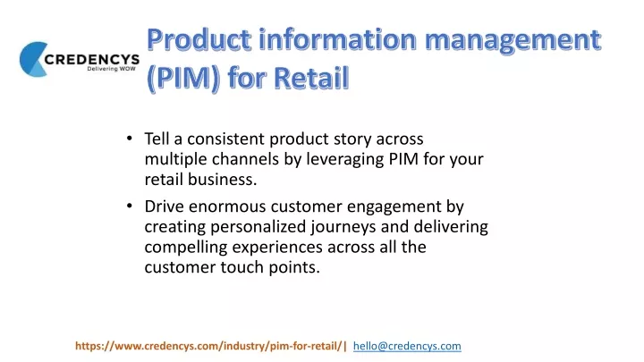 product information management pim for retail