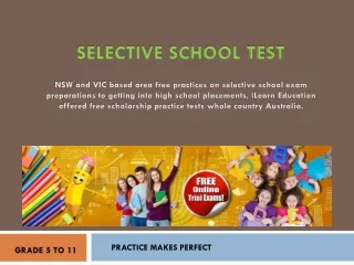 Free Selective School Practice Test - NSW and VIC | Australia