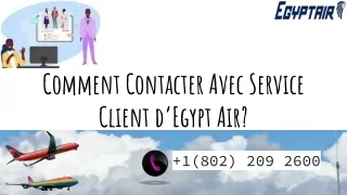 Comment Contacter Avec Service Client d’Egypt Air
