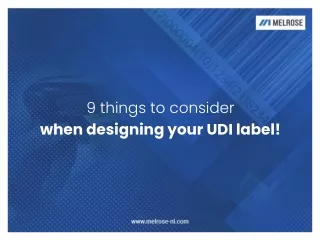 9 things to consider when designing your UDI label!