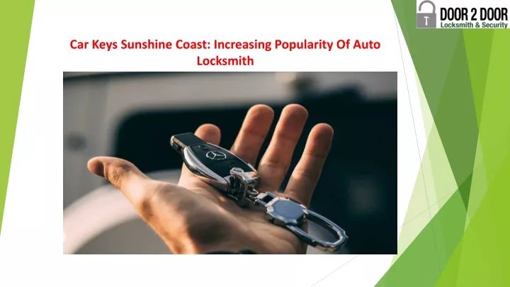 car keys sunshine coast increasing popularity