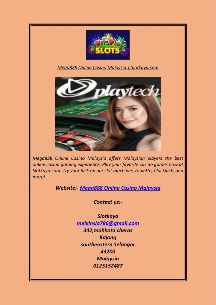 mega888 online casino malaysia slotkaya com