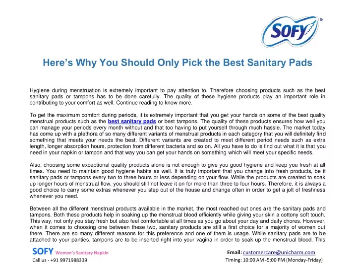 here s why you should only pick the best sanitary