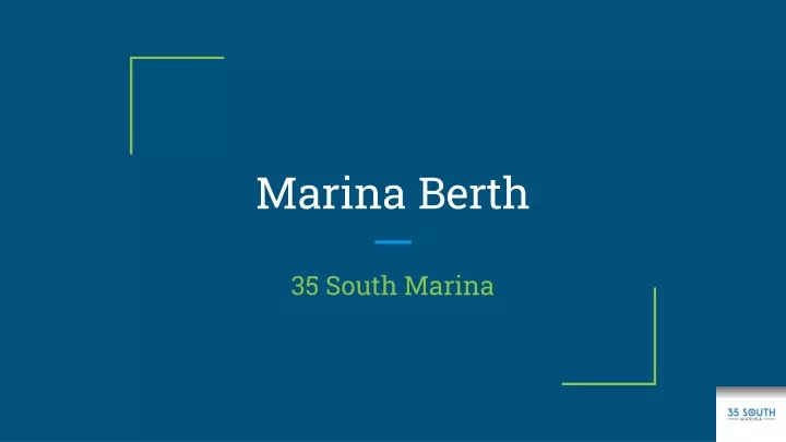 marina berth