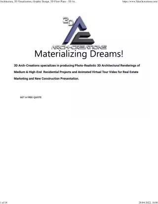 architecture 3d visualization graphic design