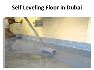 self leveling floor in dubai